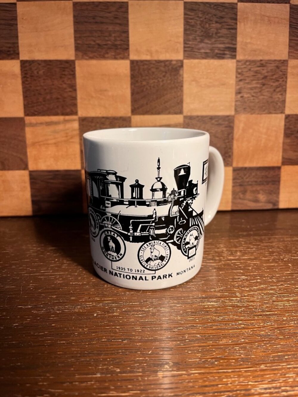 Glacier National Park Montana Train Mug A726